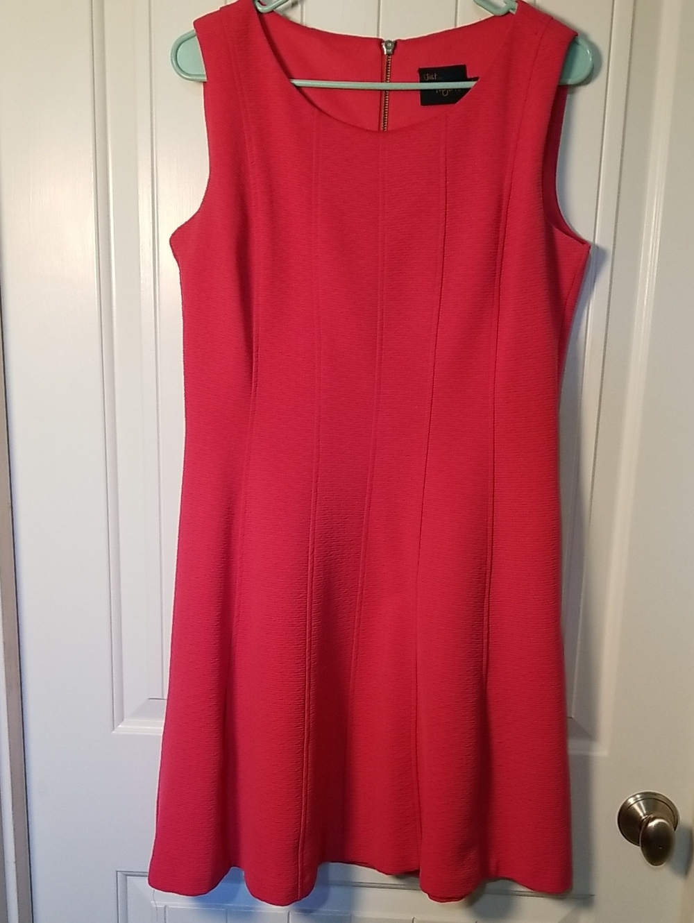 Just...Taylor Hot Pink Sleeveless Textured Mini Dress Size 6
